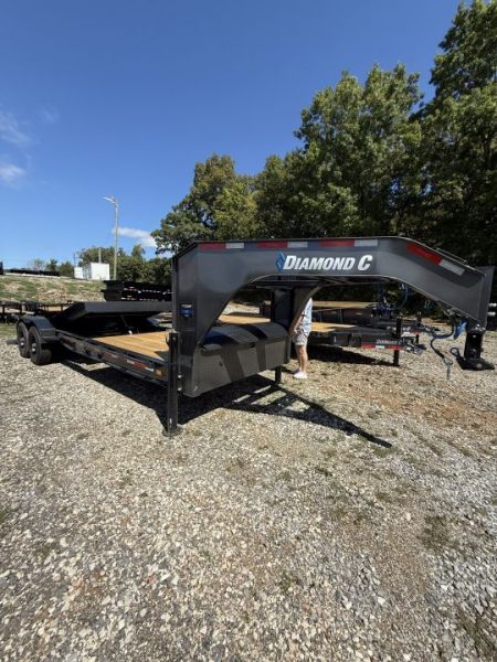 New 2027 Diamond C HDT 210 24’ Tilt Trailer, PACESETTER EDITION, HYD JACKS, FORK HOLDERS, 23K GVWR, ABS BRAKES