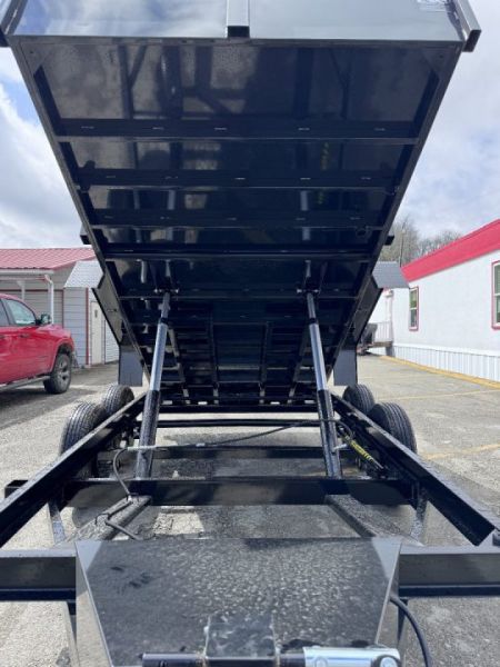 New 2027 BWise 6'9" x 12 HD Lo Pro Equipment Dump w/ Underbody Ramps