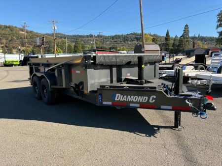 New SALE! 2027 Diamond C Trailers LPT207 Dump Trailer 82  X 14' PACESETTER EDITION 15,500 GVWR METALLIC GRAY