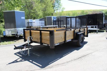 New 2027 Sure-Trac 6x12 Tube Top Three Board High Side Utility Trailer