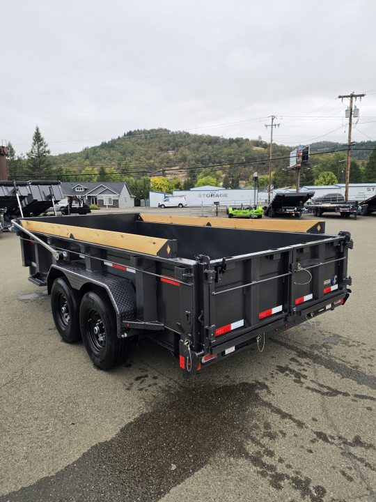New SALE! 15500 GVWR DUMP TRAILER 2027 Diamond C LPT207 82X14 LOW PROFILE CARBON METALLIC
