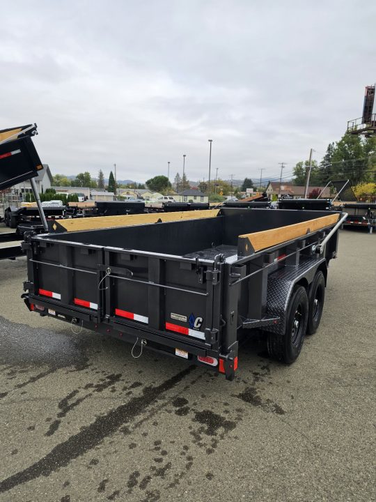 New SALE! 15500 GVWR DUMP TRAILER 2027 Diamond C LPT207 82X14 LOW PROFILE CARBON METALLIC