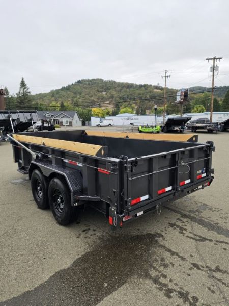 New SALE! 15500 GVWR DUMP TRAILER 2027 Diamond C LPT207 82X14 LOW PROFILE CARBON METALLIC