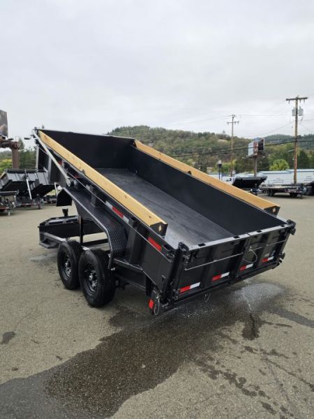 New SALE! 15500 GVWR DUMP TRAILER 2027 Diamond C LPT207 82X14 LOW PROFILE CARBON METALLIC