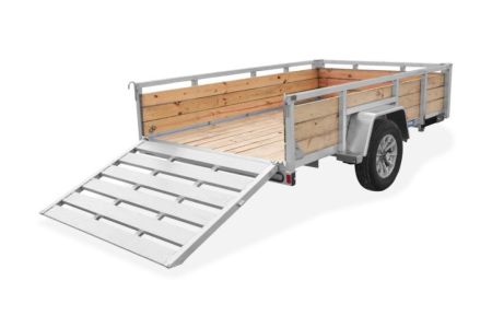 New 2027 Sure-Trac 6x12 Aluminum Tube Top Three Board High Side Utility Trailer
