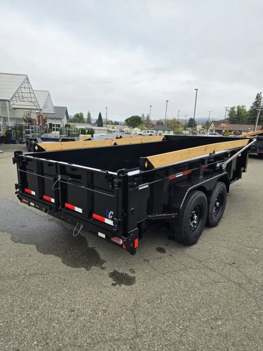 New SALE! 15500 GVWR DUMP TRAILER 2027 Diamond C LPT207 82X14 LOW PROFILE ONYX BLACK