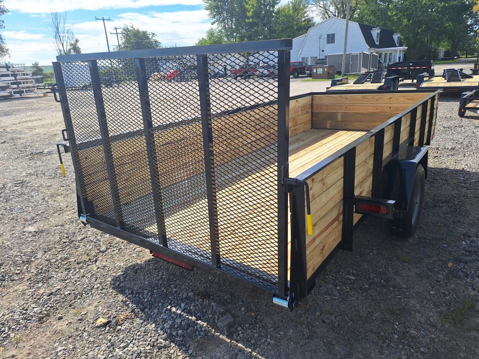 New 2027 AMO 76x14 High Woodside Utility Trailer W/ Led Lights & Spring Assist Gate