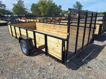 New 2027 AMO 76x14 High Woodside Utility Trailer W/ Led Lights & Spring Assist Gate