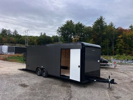 New 2027 US Cargo 8.5X24 Flat Front w/ Cast Corners /.080 Polycore / I-Beam Frame / 7'6 interior/ Blackout Package - 9990GVW