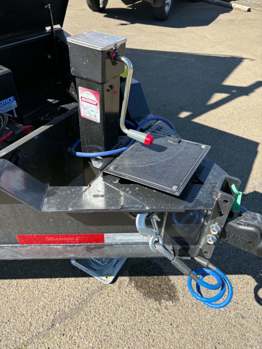 New SALE! 15500 GVWR DUMP TRAILER 2027 Diamond C LPT207 82X14 LOW PROFILE SOLAR TIRE UPGRADE CARBON METALLIC