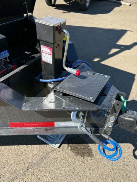 New SALE! 15500 GVWR DUMP TRAILER 2027 Diamond C LPT207 82X14 LOW PROFILE SOLAR TIRE UPGRADE CARBON METALLIC