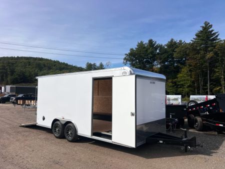 New 2027 US Cargo 8.5X18 Flat Front w/ Cast Corners /.080 Polycore / I-Beam Frame / 7' interior - 9990GVW
