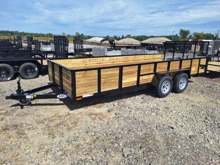 New 2027 AMO 82x18 Utility Trailer W/Led Lights and Spring Assist Gate