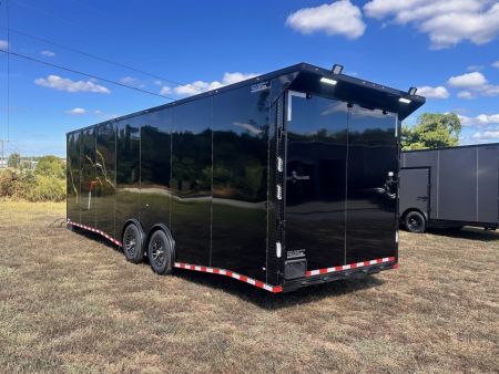 New 2027 Rock Solid Cargo 8.5x28 Race Trailer -7'6" Finished Interior-7000LB Spread Torsion-RECESSED E-TRACK-Car/Race Trailer
