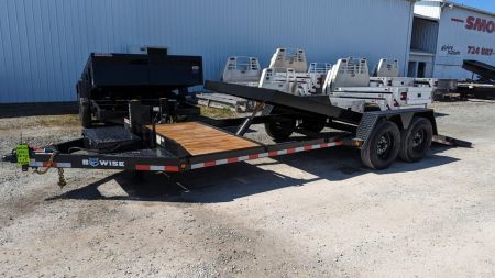 New 2027 BWise 20' (4+16) Lo Pro Gravity Tilt Trailer w/ Adjustable Cushion Cylinder