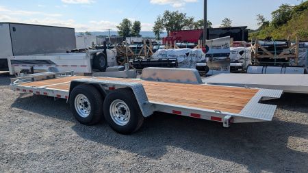 New 2027 BWise 20' HD (4+16) Lo Pro GALVANIZED Power Split Equipment Tilt Trailer