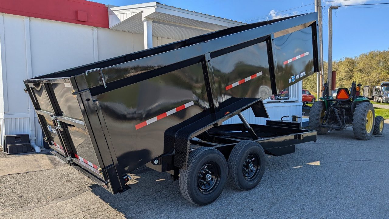 New 2027 BWise 6'9" x 16 Lo Pro Equipment Dump w/ 44" High Fixed Sides