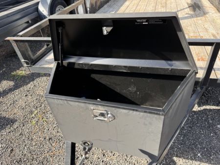 Used 2021 Triple Crown Trailers 7 x 14 Tandem Axle ATV Utility Trailer with 2 5' Removable Side Load ATV Ramps Utility Trailer