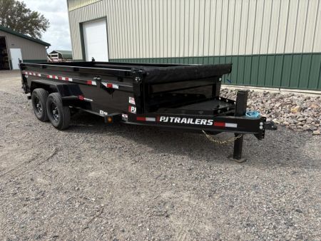 New 2027 16'x83  14k PJ Low-Pro Dump Trailer - Hyd Jack