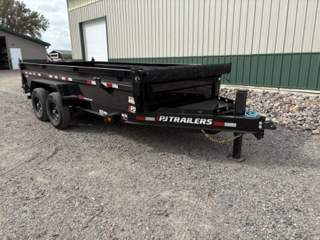 New 2027 16'x83  14k PJ Low-Pro Dump Trailer - Hyd Jack