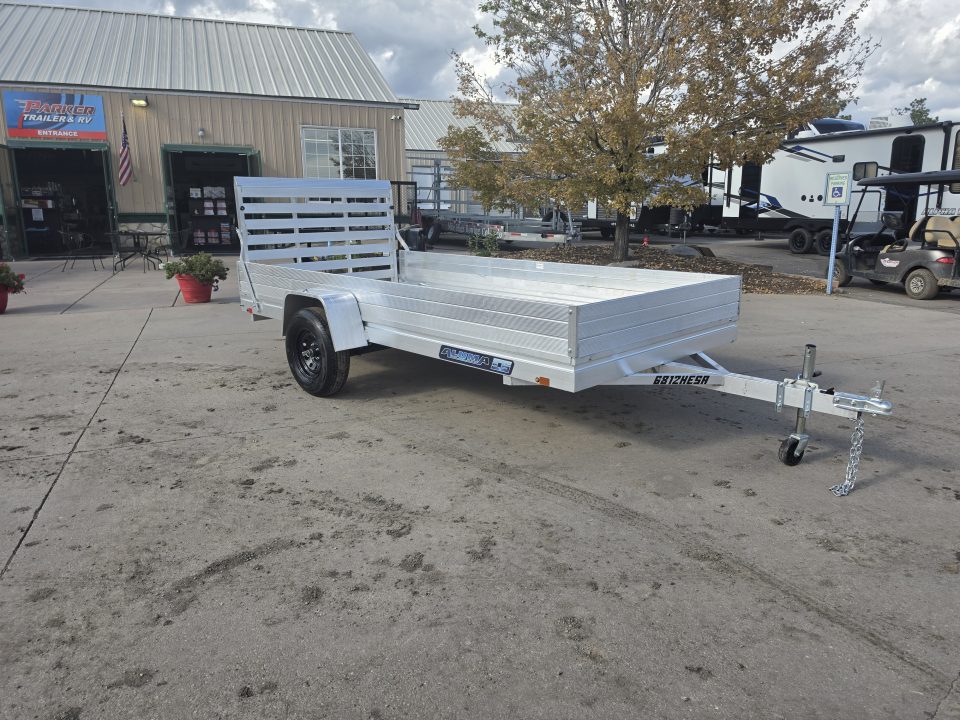 New 2027 Aluma 6812H-ESA-S-TG Utility Trailer
