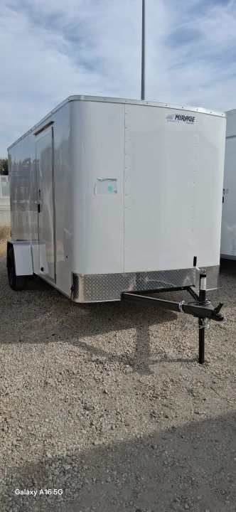 New 2027 Mirage Trailers 6X12 EXPO CARGO FLAT TOP ROUND FRONT 3K