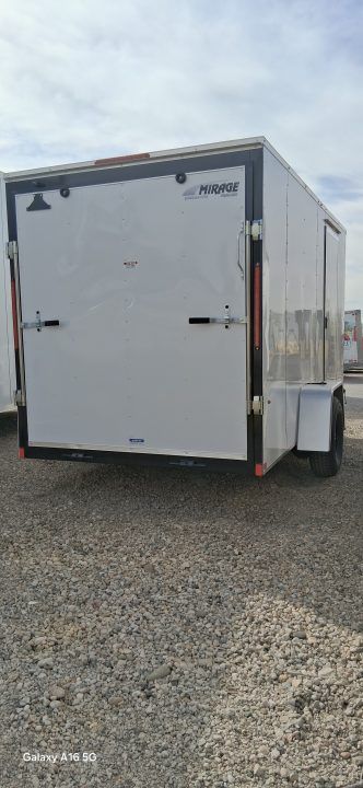 New 2027 Mirage Trailers 6X12 EXPO CARGO FLAT TOP ROUND FRONT 3K