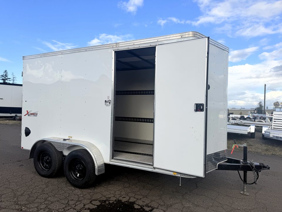 Used 2022 Mirage Trailers 7X12 Enclosed Cargo / Enclosed Trailer w/ 110 outlet & LED lights