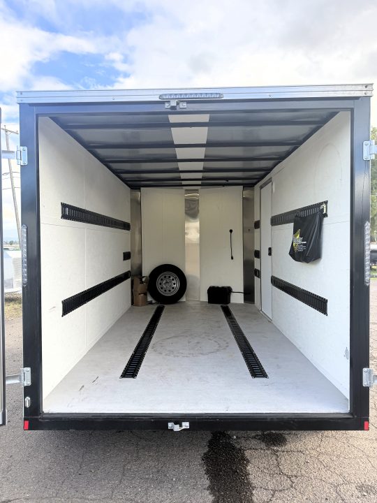 Used 2022 Mirage Trailers 7X12 Enclosed Cargo / Enclosed Trailer w/ 110 outlet & LED lights