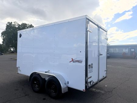 Used 2022 Mirage Trailers 7X12 Enclosed Cargo / Enclosed Trailer w/ 110 outlet & LED lights