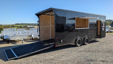 New 2027 Homesteader 8.5 x 24 HD SERIES Intrepid Car Hauler Car Hauler / CONCESSION TRAILER (90  Inside)