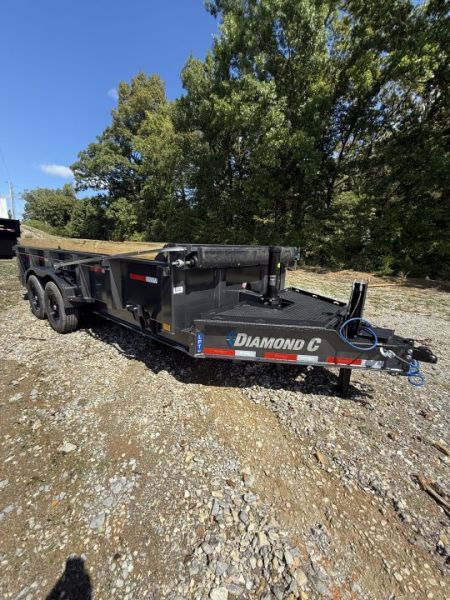New 2027 Diamond C LPT 207 16’ Dump Trailer, PACESETTER EDITION, HYD JACK, HEAVY FENDERS, LONG ARM TARP, 15.5K GVWR