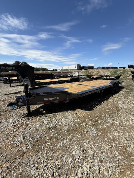 New 2027 Diamond C HXD 210 24’ Tilt Trailer, 23K GVWR, HYD JACK, ABS BRAKES, POWER TILT, LITHIUM BATTERY, DRIVER OVER FENDERS