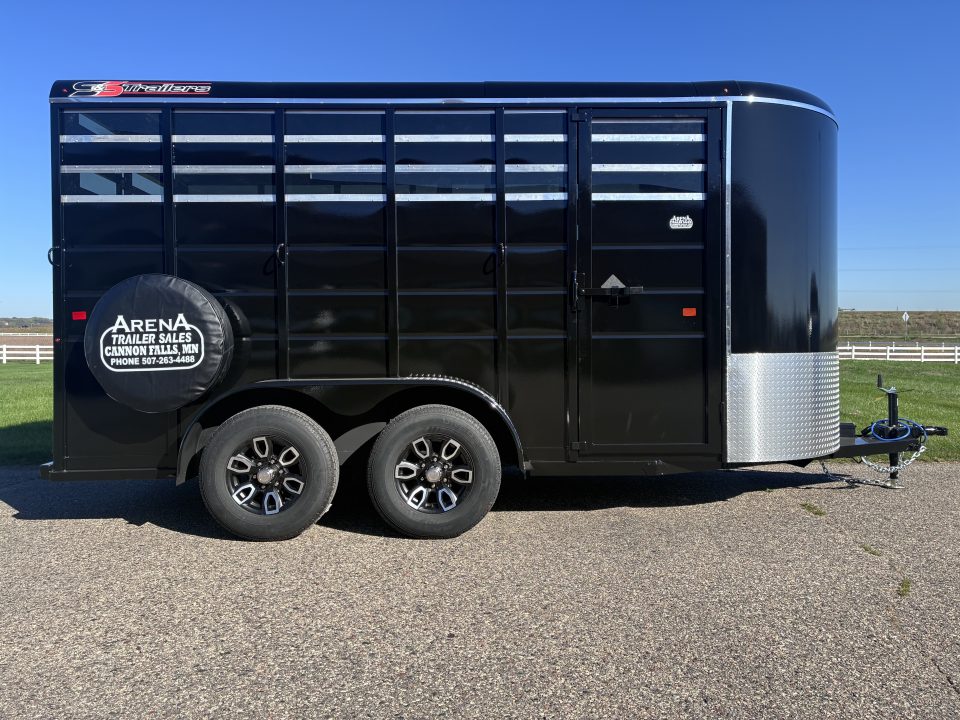 New 2027 S&S Manufacturing 6' x 7' x 16" Bumper Pull Stock / Stock Combo Trailer