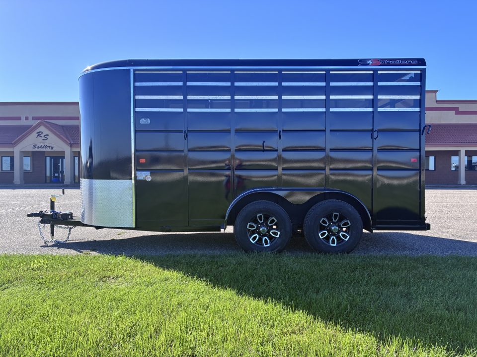 New 2027 S&S Manufacturing 6' x 7' x 16" Bumper Pull Stock / Stock Combo Trailer