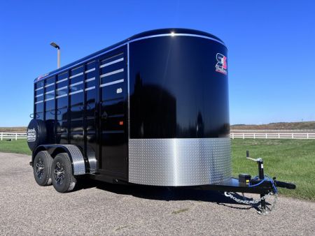 New 2027 S&S Manufacturing 6' x 7' x 16" Bumper Pull Stock / Stock Combo Trailer