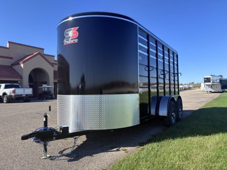 New 2027 S&S Manufacturing 6' x 7' x 16" Bumper Pull Stock / Stock Combo Trailer
