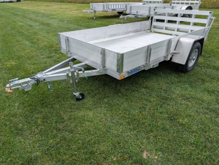 New 2027 Mission MU66X10AR 2.0 Landscape Trailer 2200 LB. GVW, 12 INCH SOLID SIDES, 4 D-RINGS, BIFOLD TAILGATE, ALUMINUM WHEELS, NEW