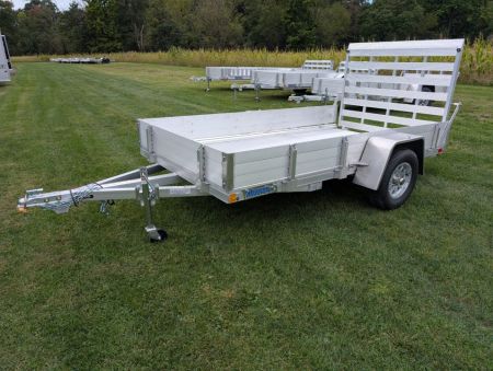 New 2027 Mission MU66X10AR 2.0 Landscape Trailer 2900 LB. GVW, 12 INCH SOLID SIDES, 4 D-RINGS, ONE PIECE TAILGATE, ALUMINUM WHEELS, NEW
