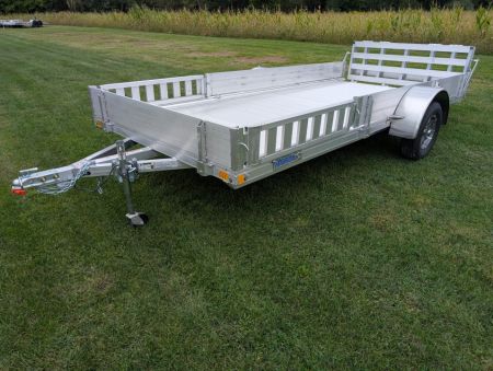 New 2027 Mission MU 80X15 AR 2.0 ATV Trailer SIDE RAMPS, BIFOLD TAILGATE, NEW
