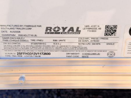 New 2027 Royal Cargo Trailers 7-16-1.5V Enclosed 7K GVWR