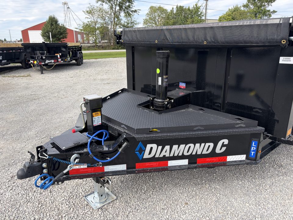 New 2027 Diamond C Trailers LPT207L14X82 (82" X 14') 15.5K Telescopic Dump Trailer 32" Sides