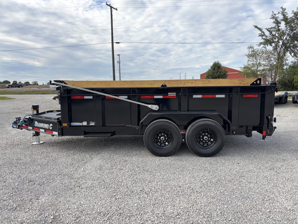 New 2027 Diamond C Trailers LPT207L14X82 (82" X 14') 15.5K Telescopic Dump Trailer 32" Sides