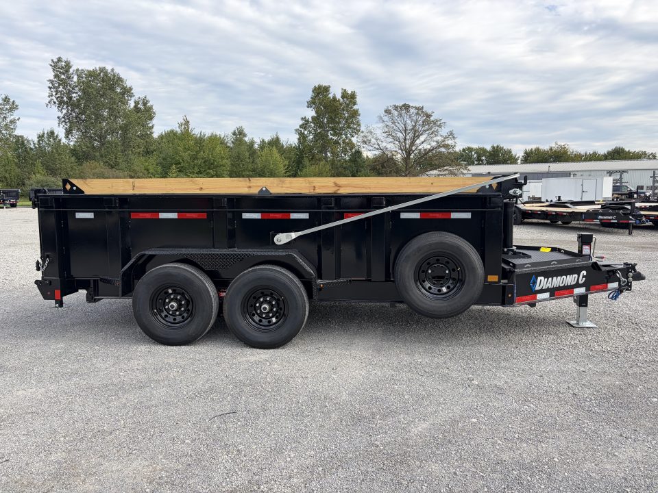 New 2027 Diamond C Trailers LPT207L14X82 (82" X 14') 15.5K Telescopic Dump Trailer 32" Sides