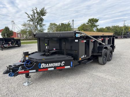 New 2027 Diamond C Trailers LPT207L14X82 (82" X 14') 15.5K Telescopic Dump Trailer 32" Sides
