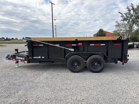 New 2027 Diamond C Trailers LPT207L14X82 (82" X 14') 15.5K Telescopic Dump Trailer 32" Sides
