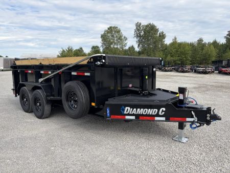 New 2027 Diamond C Trailers LPT207L14X82 (82" X 14') 15.5K Telescopic Dump Trailer 32" Sides