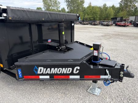 New 2027 Diamond C Trailers LPT207L14X82 (82" X 14') 15.5K Telescopic Dump Trailer 32" Sides