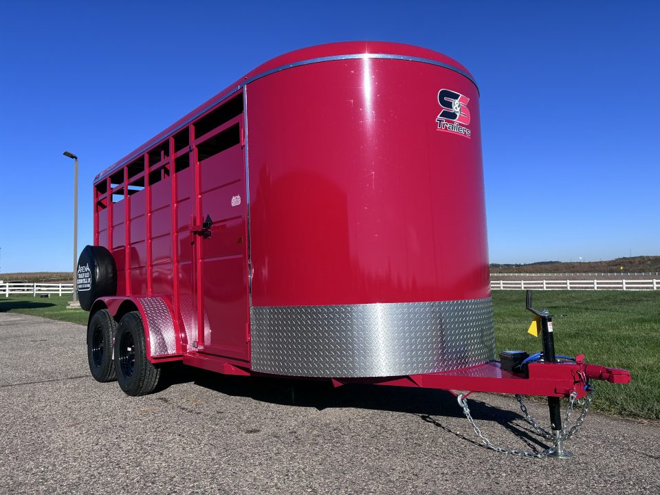 New 2027 S&S Manufacturing 6' x 6'6" x 16' Stock / Stock Combo Trailer