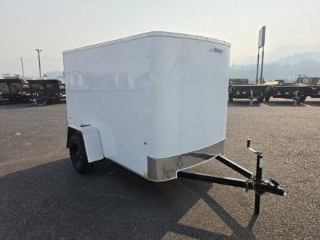 New 2027 Mirage 5x8 EXPO Flat Top Round Front Enclosed Trailer 3K GVWR